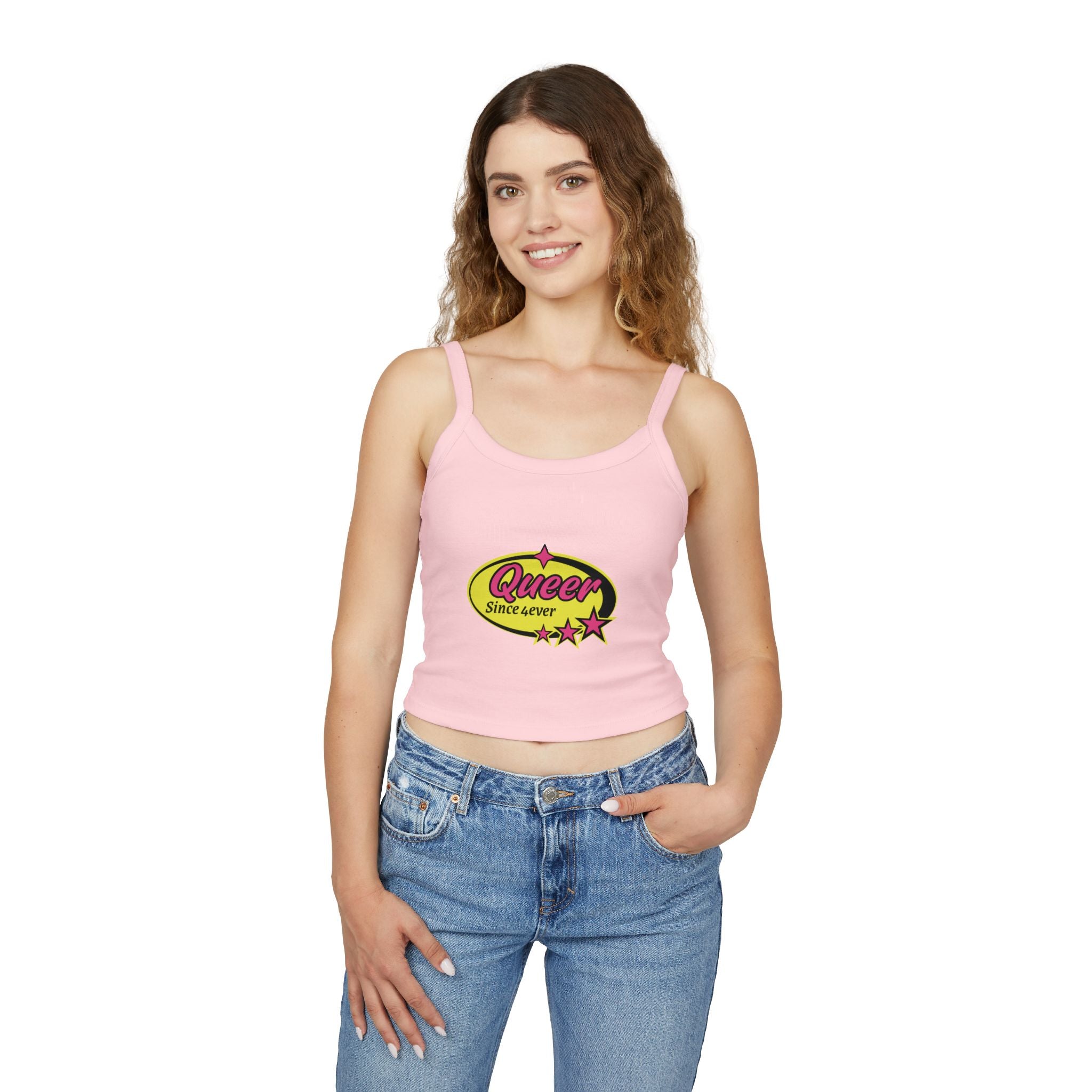 Queer Spaghetti Strap Tank Top