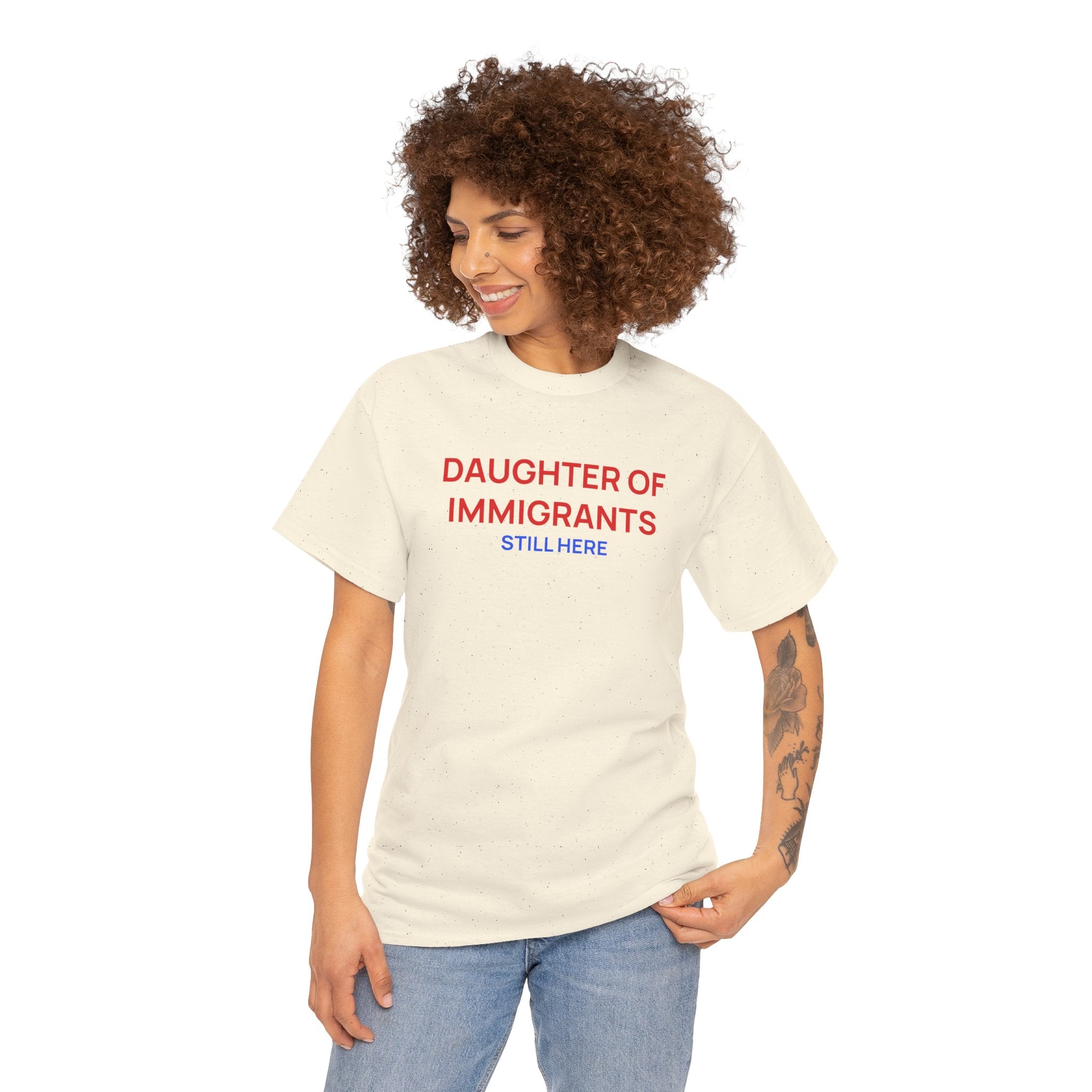 Daughter of Immigrants Heavy Cotton Tee