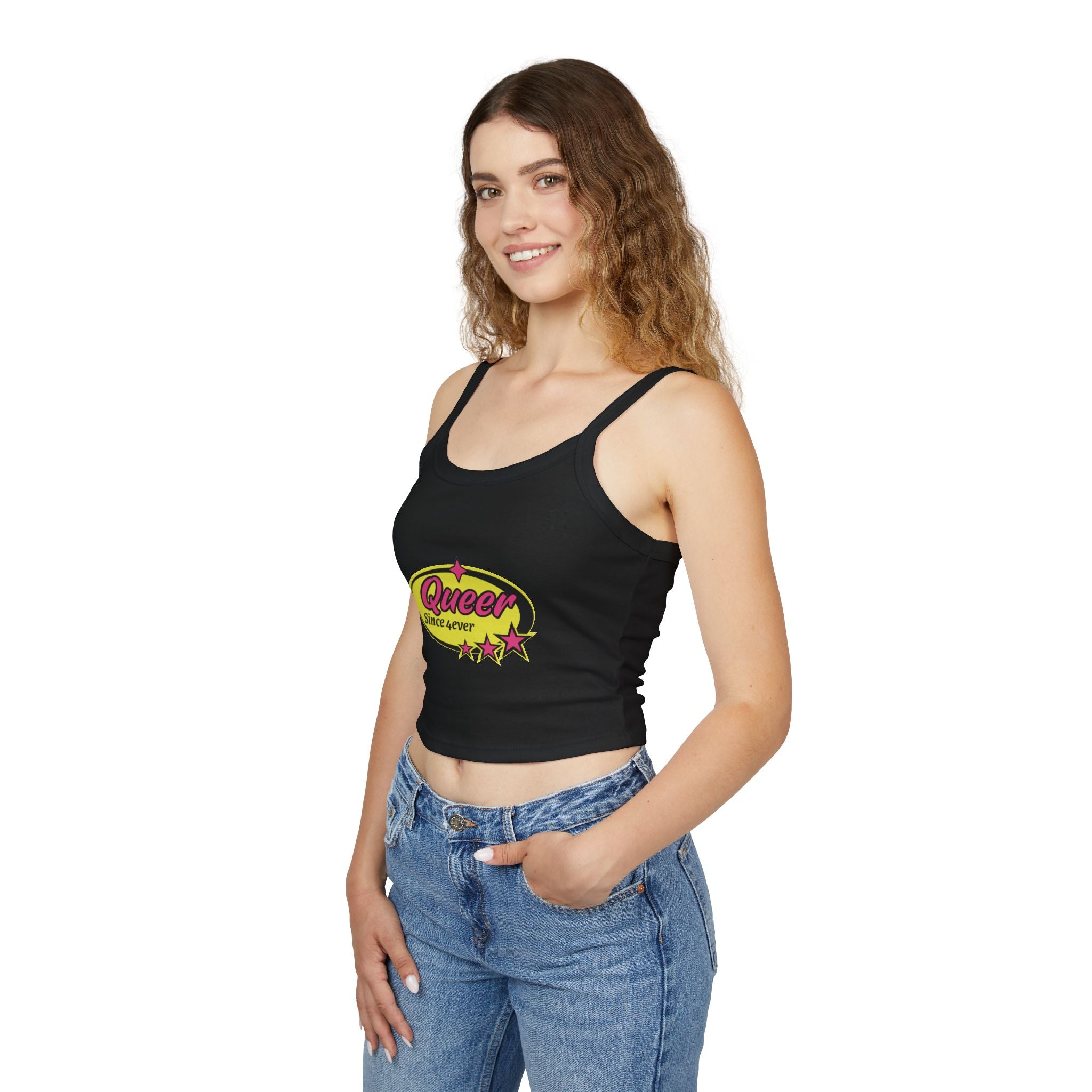 Queer Spaghetti Strap Tank Top
