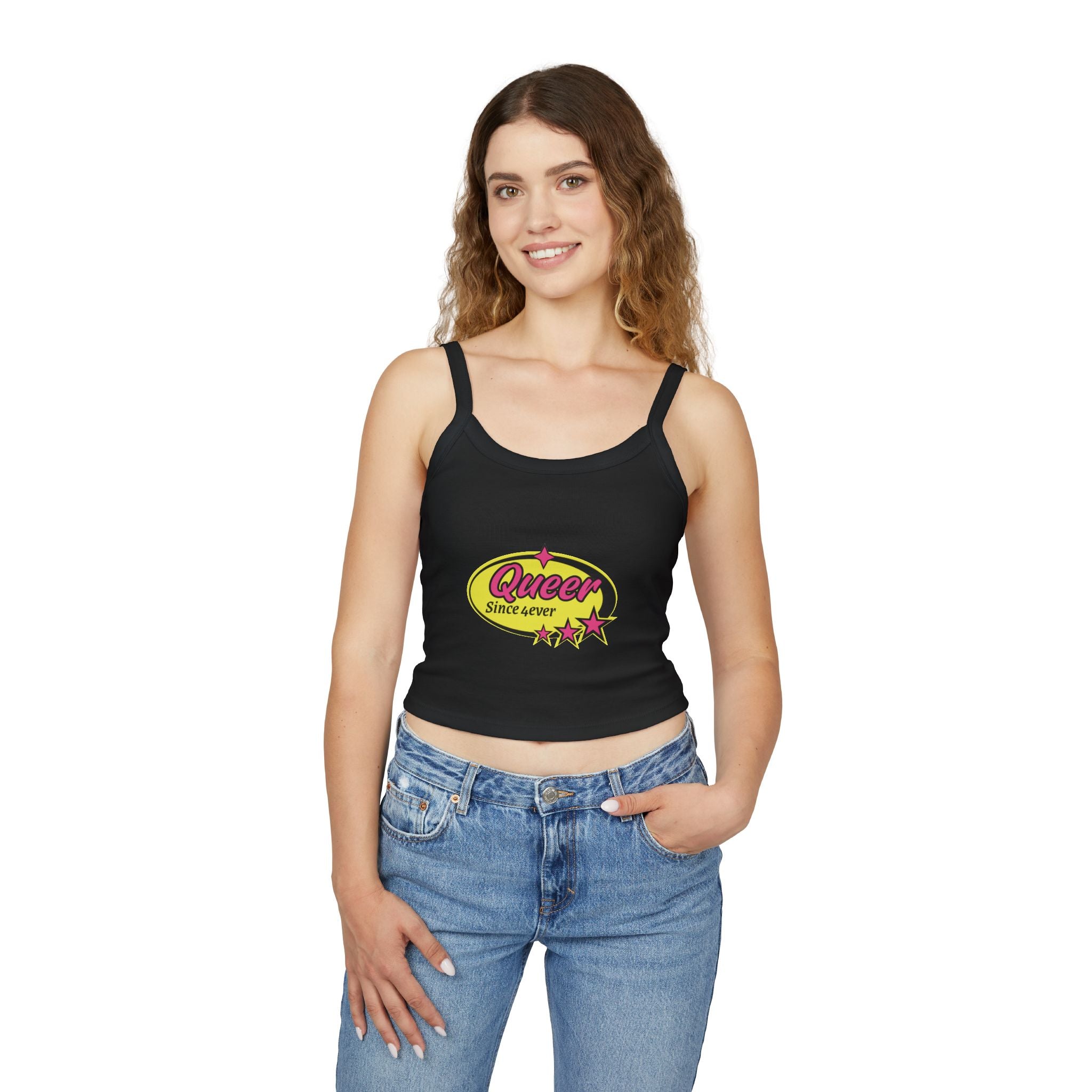 Queer Spaghetti Strap Tank Top